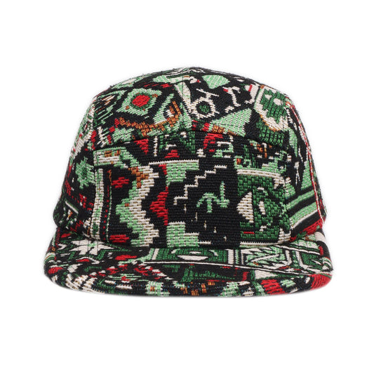 Chenille Tapestry 5 Panel Hat | Vintage Pattern Camp Cap | HatPhile