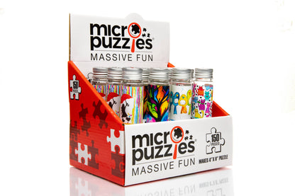 MicroPuzzles Branded Full Color Cardboard Display Holder Box