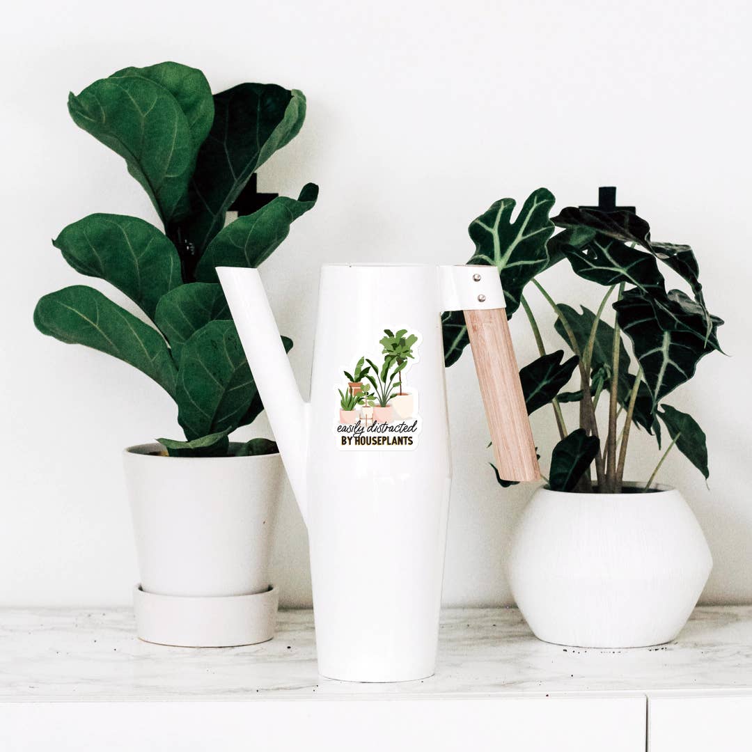 Easily distracted plants vinyl sticker