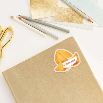 Fortune cookie vinyl sticker