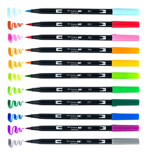 Dual Brush Pen Art Markers, Watercolor Favorites, Bonus Pack