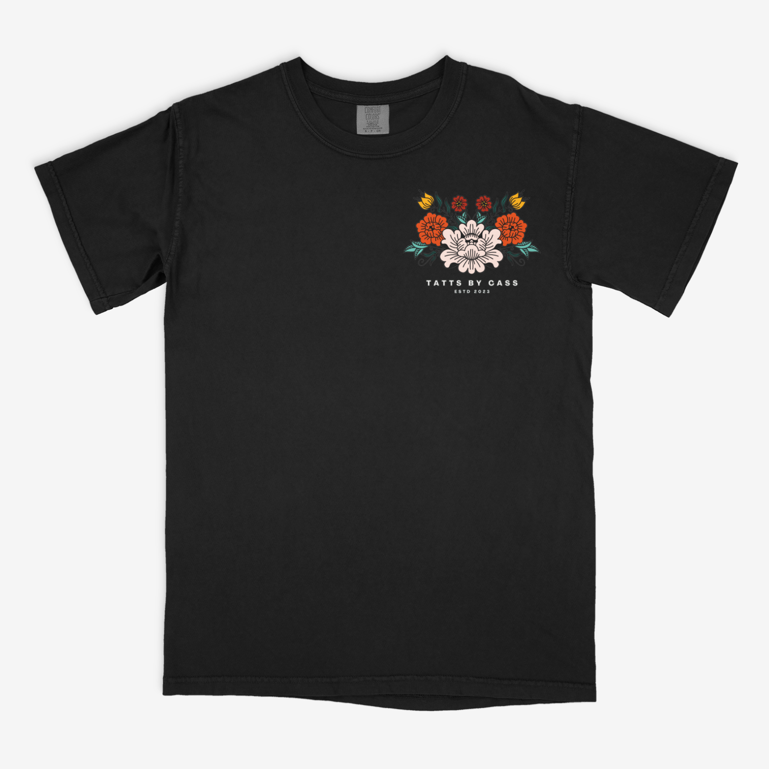 Floral Plate Short Sleeve T-shirt - So Normal Clothing