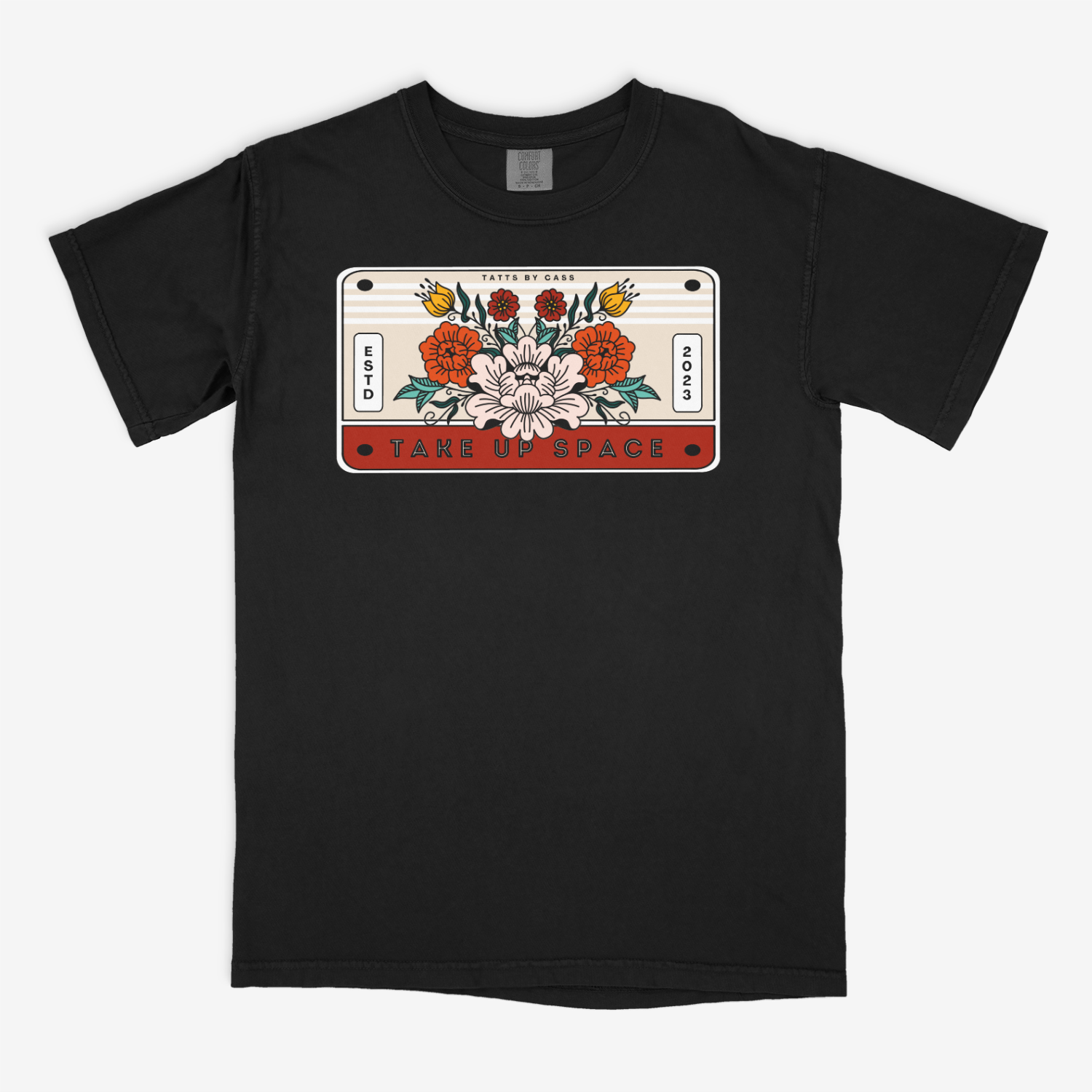 Floral Plate Short Sleeve T-shirt - So Normal Clothing