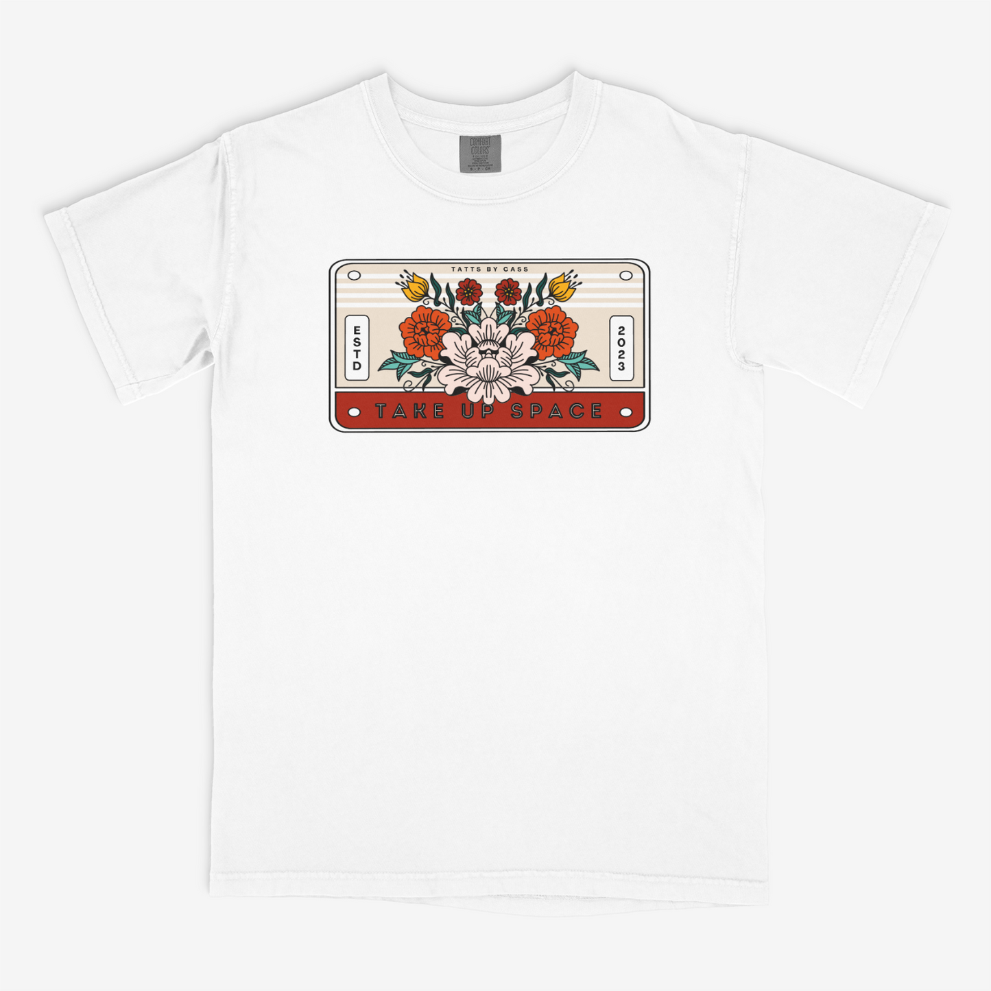 Floral Plate Short Sleeve T-shirt - So Normal Clothing