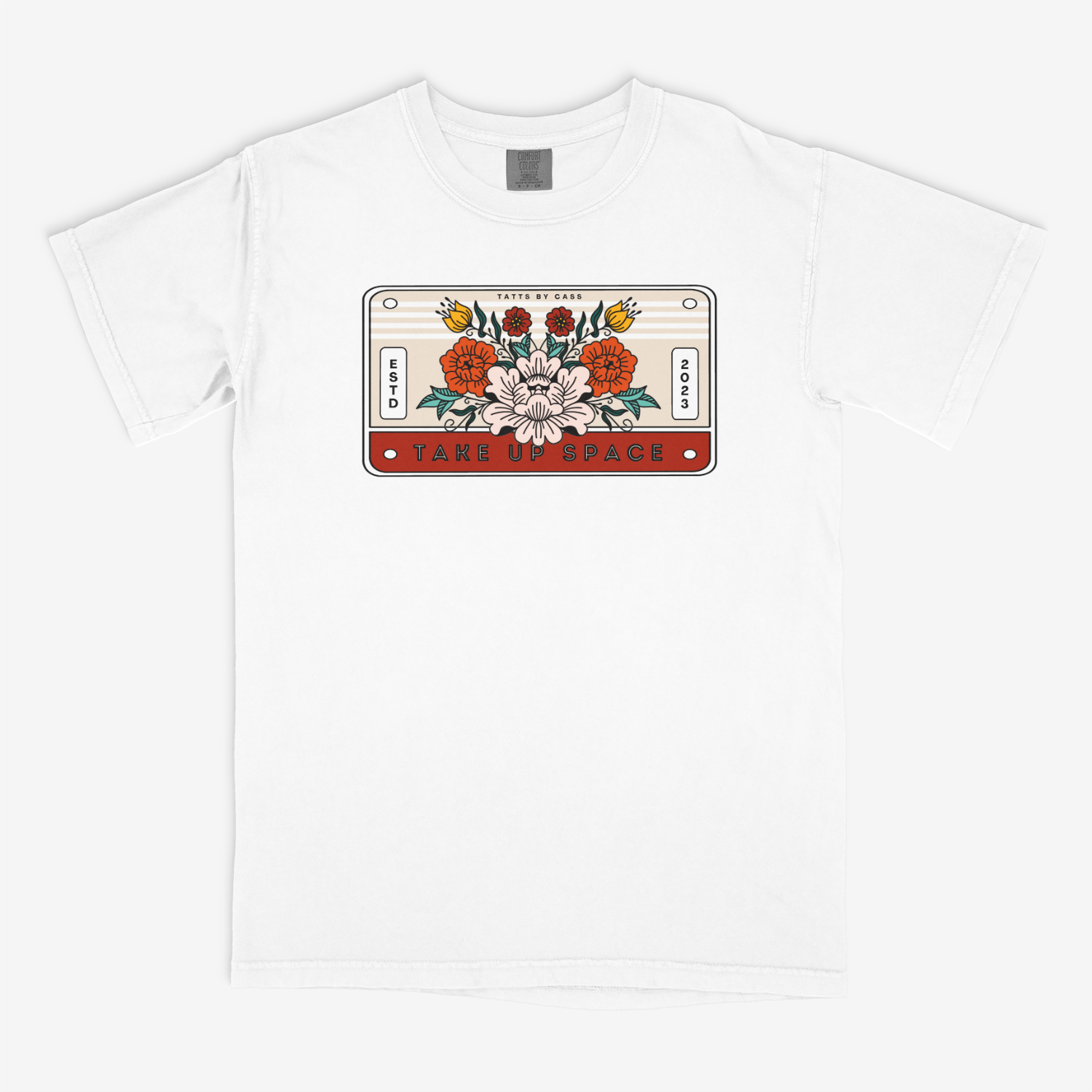 Floral Plate Short Sleeve T-shirt - So Normal Clothing