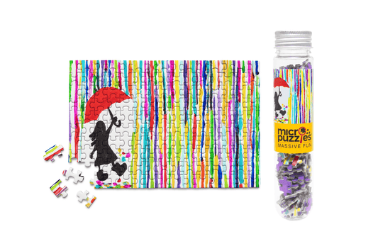 Rainbow Rain MicroPuzzle - Mini Jigsaw Puzzle